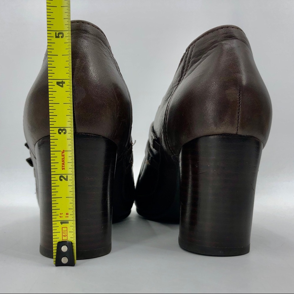 Clarks Brown Leather Heels - Picture 13 of 16